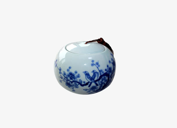 圆形青花瓷免抠