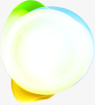 彩色水彩圆圈免抠