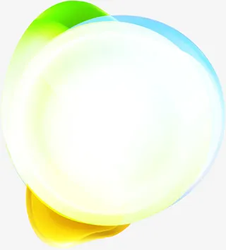 彩色水彩圆圈免抠