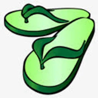 凉鞋在海滩上免抠