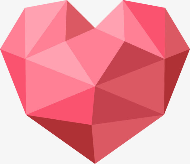 创意红色爱心免抠