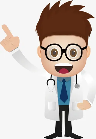 创意卡通医生免抠