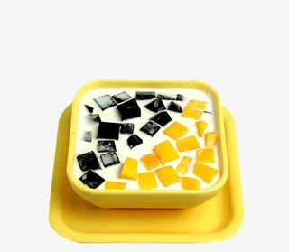 龟苓膏双皮奶甜品素材免抠