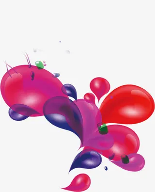 红色水滴卡通水滴618年中大促免抠