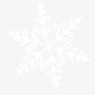 白色雪花免抠