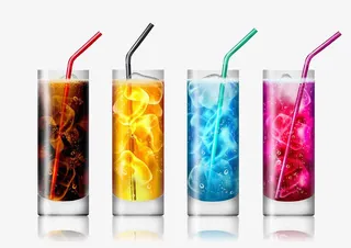 泡泡碳酸饮料免抠