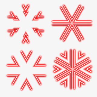 六边形霓虹线条花纹免抠