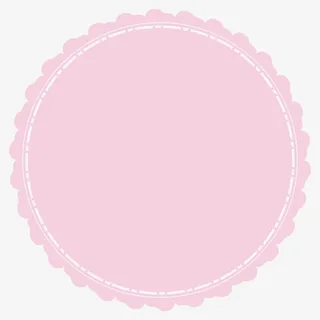 可爱粉色蕾丝标签框免抠