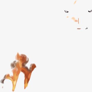 奔跑抽象设计图案免抠