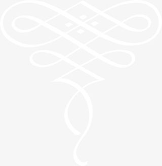 白色简约花纹免抠