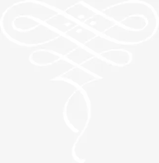 白色简约花纹免抠