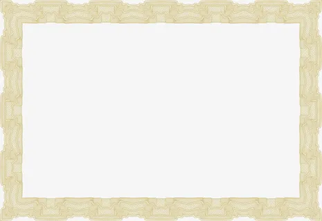 证书花边边框设计矢量素材免抠