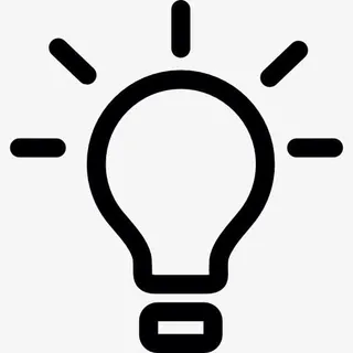 明亮的灯泡图标免抠