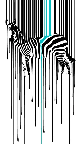 斑马白色蓝色H5背景高清