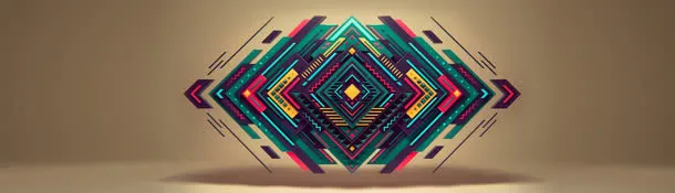 科技D质感组合背景banner设计