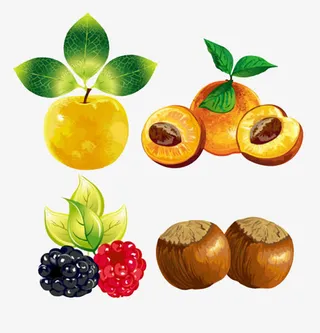 手绘水果免抠