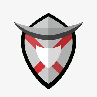 卡通盾牌标签矢量图免抠