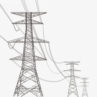 两个仰角电网塔免抠