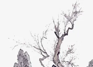 水墨梅花免抠
