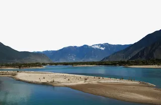 尼洋河风景图免抠