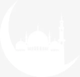 白色清新月亮城堡免抠