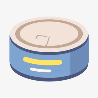 扁平化罐头PNG下载免抠