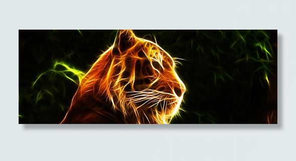 黑色老虎创意banner高清