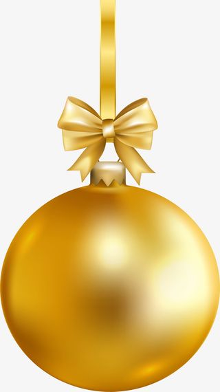 金色蝴蝶结挂件免抠