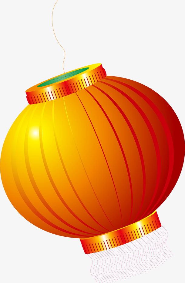 灯笼，喜庆，红色免抠