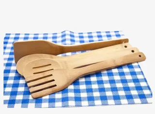 木勺蓝色桌布免抠