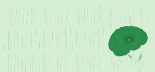 小清新 荷花背景banner海报背景高清