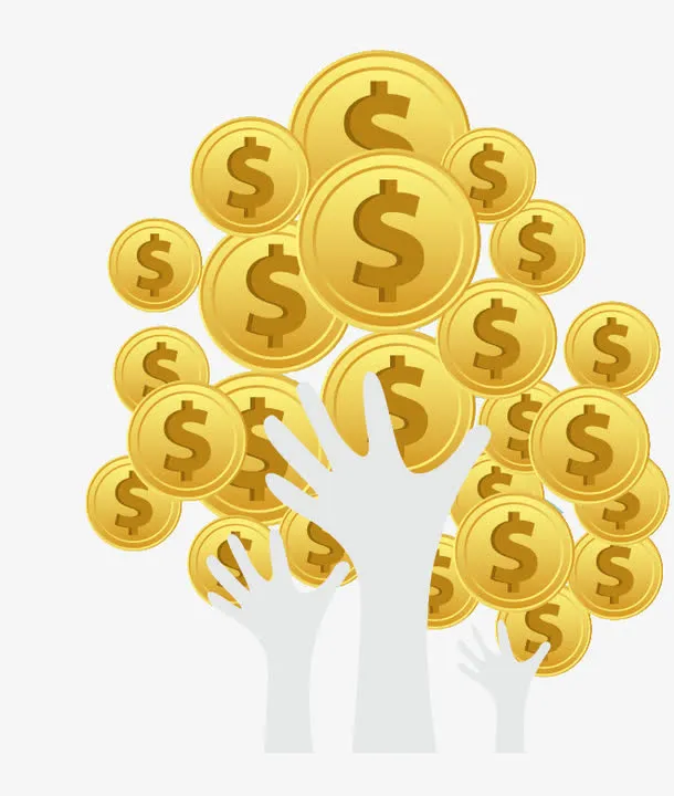 金融发财金币免抠