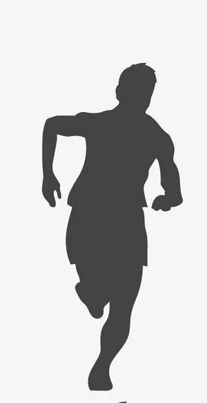 动感运动人物剪影免抠