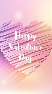 粉红色渐变爱心图案背景图高清