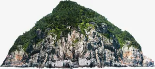 远景绿色大山图片免抠