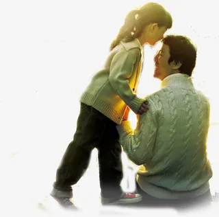 高清唯美简约海报父亲节效果图免抠