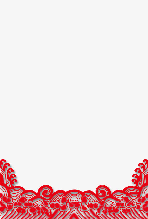 春节装饰花边高清免抠图素材免抠