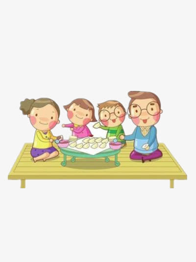 年夜饭包饺子免抠