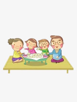 年夜饭包饺子免抠