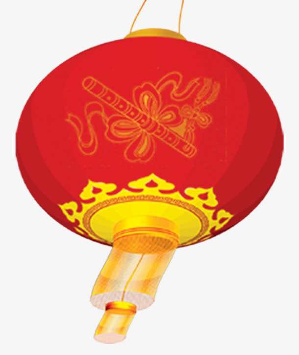 红色圆灯笼免抠