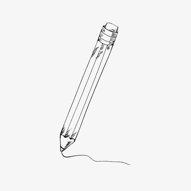 文具用品素描铅笔免抠
