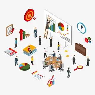 互联网电子商务金融矢量素材免抠