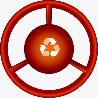 卡通红色轮盘免抠