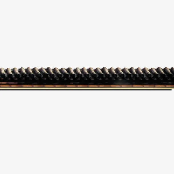 中国风黑色墙头瓦片免抠