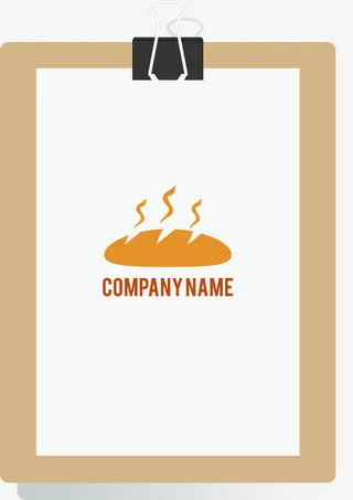 餐板上的烤面包免抠