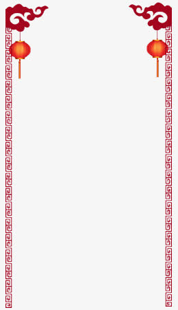中国风元素装饰边框免抠