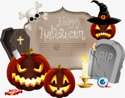 万圣节设计元素免抠