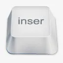 inser白色键盘按键免抠