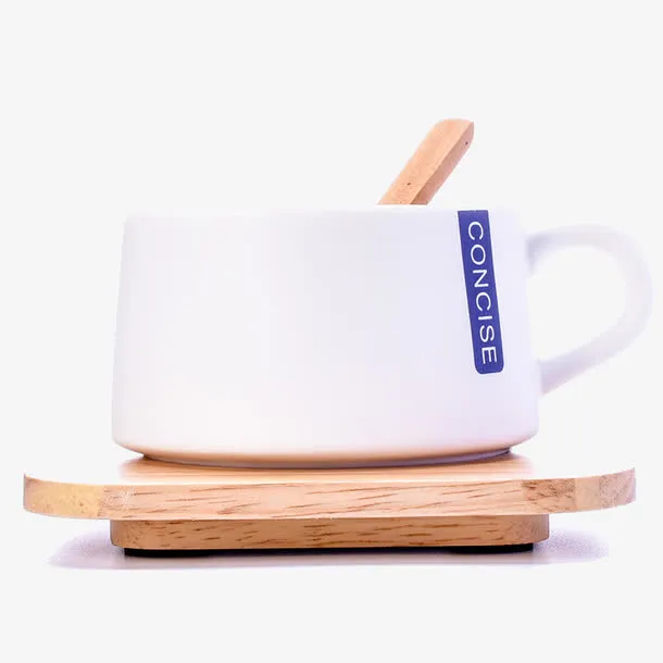 日式托盘杯碟套装杯子免抠