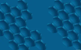 六边形细胞深色横幅免抠